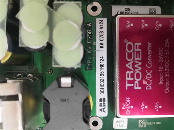 ABB KVC758A124 3BHE021951R1024 ABB KVC758A124 3BHE021951R1024
