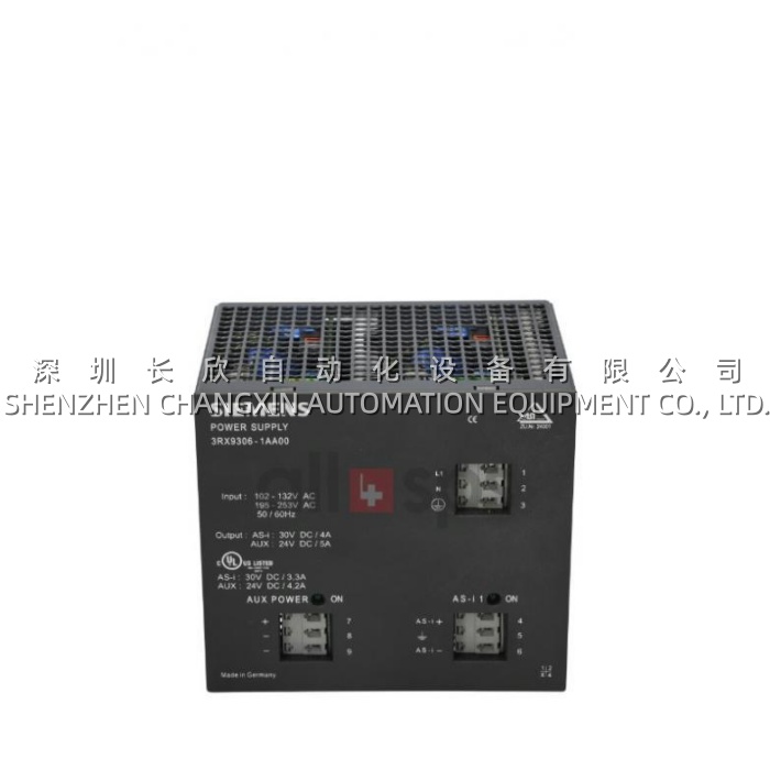 Siemens 3RX9306-1AA00 AS-Interface Combi-Power Supply 30V/4A + 24V/5A