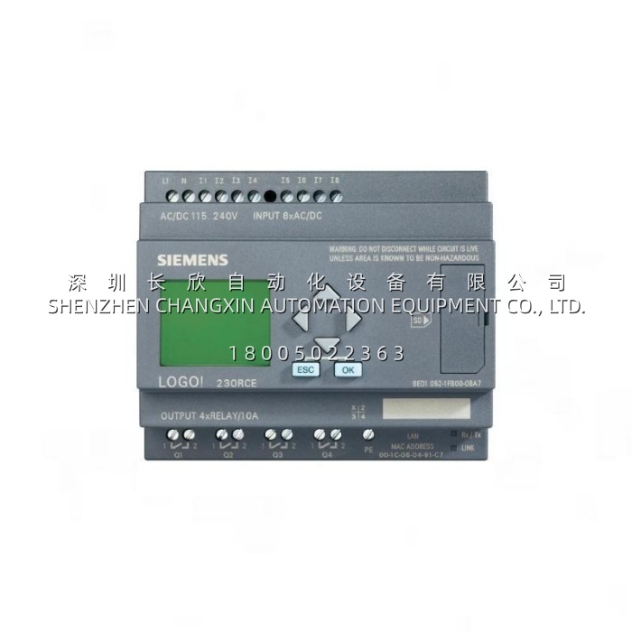 Siemens 6ED1052-2CC01-0BA6 LOGO! 24CO Logic Module Siemens 6ED1052-2CC01-0BA6 LOGO! 24CO Logic Module