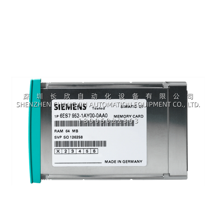 SIEMENS 6ES7952-1AL00-0AA0 2MB RAM Memory Card for S7-400 PLC Systems SIEMENS 6ES7952-1AL00-0AA0 2MB RAM Memory Card for S7-400 PLC Systems