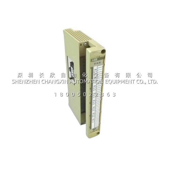 ABB 07EA63R1 Analog Input Module for Procontic T200 and Symphony DCS Systems ABB 07EA63R1 Analog Input Module for Procontic T200 and Symphony DCS Systems